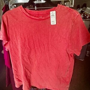 Aerie Bright Coral Short Sleeve Tee